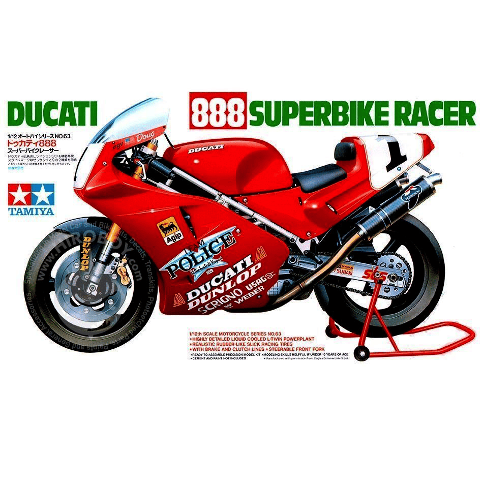 Tamiya 14063 Ducati 888 Superbike Racer Kit Montaggio 1/12 - Toys in Fabula