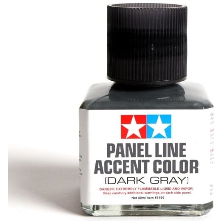 TAMIYA 87131 Panel Line Accent Color (Black, 40ml) - RACER MINI